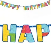 baner papierowy happy birthday klocki partypal 200 cm