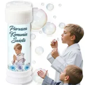 banki mydlane chlopiec w albie upominek na pierwsza komunie swieta 60 ml