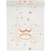 bieznik 30 urodziny rozowe zloto bialy santex 500 x 30 cm