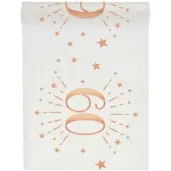 bieznik 60 urodziny rozowe zloto bialy santex 500 x 30 cm