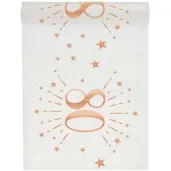 bieznik 80 urodziny rozowe zloto bialy santex 500 x 30 cm