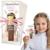 bileciki merci personalizowane podziekowania dla gosci komunia swieta dziewczynka w albie x6