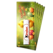 bileciki na czekoladki kinder kurczak i pisanki prezent na wielkanoc upominek na zajaca 5 szt