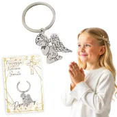 brelok do kluczy aniolek gold line upominek podziekowanie dla gosci na komunie swieta p