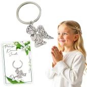 brelok do kluczy aniolek konwalie upominek podziekowanie dla gosci na komunie swieta p