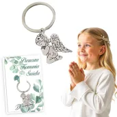 brelok do kluczy aniolek mietowa geometria upominek podziekowanie dla gosci na komunie swieta p