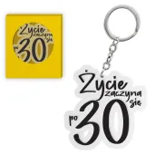 brelok zycie zaczyna sie po 30 czarny