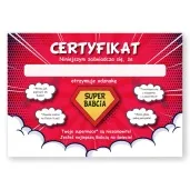 certyfikat super babcia a4