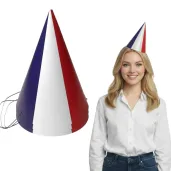 czapeczki papierowe panstwa swiata francja na mecz dzien jezykow swieto flaga 3 szt