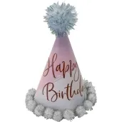 czapeczki papierowe szampanska impreza rozowo zlote amscan 6 szt