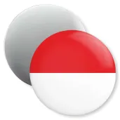 dekoracja do szkoly jezykowej magnes z flaga indonezja prezent na dzien jezykow obcych 5 6 cm