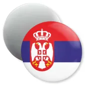 dekoracja do szkoly jezykowej magnes z flaga serbia prezent na dzien jezykow obcych 5 6 cm