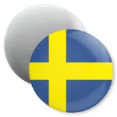 dekoracja do szkoly jezykowej magnes z flaga szwecja prezent na dzien jezykow obcych 5 6 cm