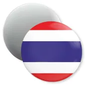 dekoracja do szkoly jezykowej magnes z flaga tajlandia prezent na dzien jezykow obcych 5 6 cm