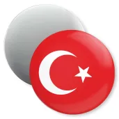 dekoracja do szkoly jezykowej magnes z flaga turcja prezent na dzien jezykow obcych 5 6 cm