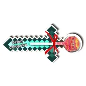 dekoracja drewniana piksel diamentowy miecz na lizaka dzie ch opaka 14 cm