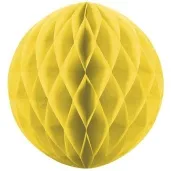 dekoracja honeycomb kula zolta 40 cm
