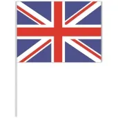dekoracja kartonowa flaga wielka brytania niebiesko czerwona 40 cm