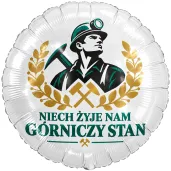 dekoracja na barborke dzien gornika do szkoly balon foliowy niech zyje nam slask apel 4 grudnia