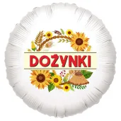 dekoracja na dozynki gminne balon foliowy dozynki sloneczniki ozdoba do girlandy 18 rnd