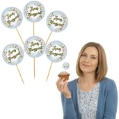 dekoracja na dzien edukacji narodowej pikery na muffinki super nauczyciel 6 szt