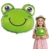 dekoracja na dzien wiosny mini balon foliowy wesola zaba do przedszkola szkoly 10 shp