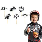 dekoracja na muffinki z okazji urodzin pikery na babeczki zuzel 6 szt