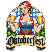 dekoracja na oktoberfest plakat do powieszenia na okno drzwi bawarski festiwal piwa festyn bawaria