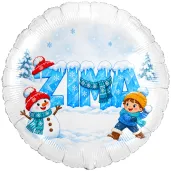dekoracja na swieta boze narodzenie balon foliowy sniezna kraina balwan ozdoba zimowa do szkoly