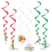 dekoracja na zimowe igrzyska olimpijskie swiderki wiszace wlochy 2026 6 szt