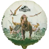 dekoracja prezent na urodziny balon foliowy jurrasic world dinozaury 18 rnd