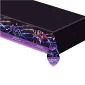 dekoracja stolu na urodziny obrus foliowy k pop demon hunters 120x180 cm