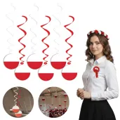 dekoracja wiszaca na 11 listopada panstwa swiata polska 6 szt