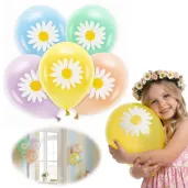 dekoracje na dzien wiosny do przedszkola szkoly balony stokrotki mix partydeco 12 5 szt