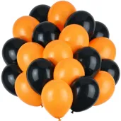 dekoracje na halloween balony classic mix pomaranczowy czarny 12 20 szt