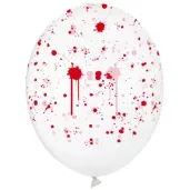 dekoracje na halloween balony crystal plamy krwi do girlandy transparentne krew 12 x50