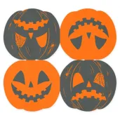 dekoracje na halloween dzien dyni serwetki papierowe straszna dynia 33x30 cm x20