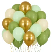 dekoracje na komunie slub chrzest balony pastel metalik mix 12 20 szt