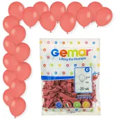 dekoracje na urodziny koralowe balony pastelowe a50 do girland pomaranczowe 5 20 szt