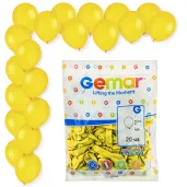 dekoracje na urodziny zolte balony pastelowe a50 do girland 5 20 szt