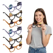 dodatek do stroju na andrzejki papierowe okulary wrozbita maciej rekwizyt do zdjec fotobudka x6