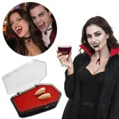 dodatek do stroju na halloween sztuczne zeby kly wampira termoplastyczne wampirzyca cosplay larp