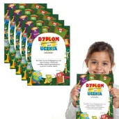 dyplomy pasowania na ucznia wesoly piornik rozpoczecie roku szkolnego a5 5 szt