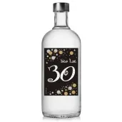 etykieta na butelke urodziny 30 gold 85x120 mm 5 szt