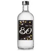 etykieta na butelke urodziny 80 gold 85x120 mm 5 szt