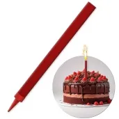 fontanna tortowa monokolor czerwony 18 cm