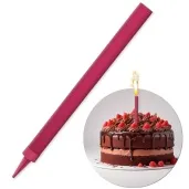 fontanna tortowa monokolor rozowy 18 cm