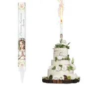 fontanna tortowa raca na tort dziewczynka i kosciol dekoracja na pierwsza komunie swieta 18 cm