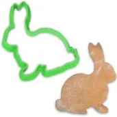foremka wielkanoc zajac kicek 68x80 mm zielona