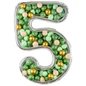 forma na balony cyfra 5 srebrny partydeco 53 dgt